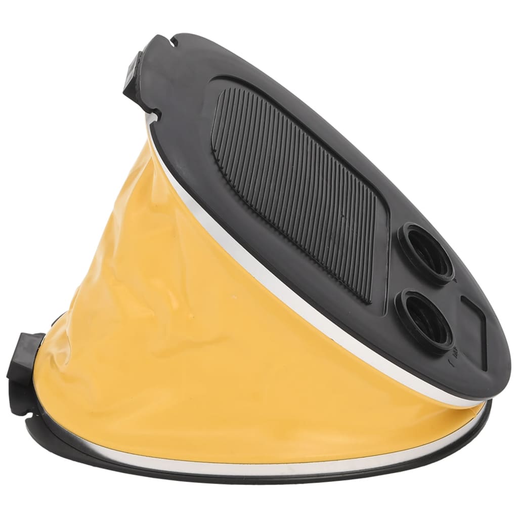 Foot Pump 21x29.5 cm PP and PE Grey and Yellow
