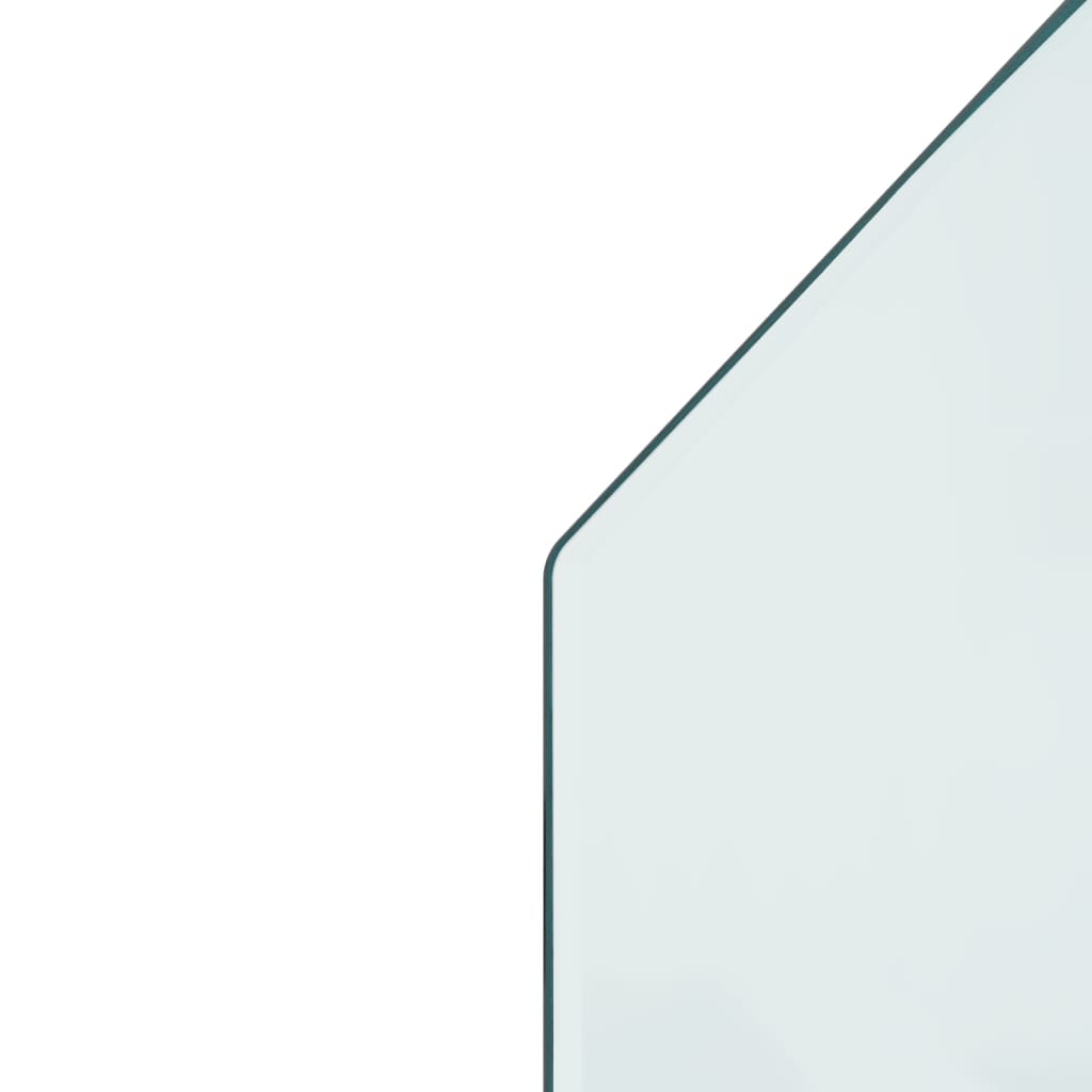 Kaminofen Glasplatte Sechseck 100x50 cm