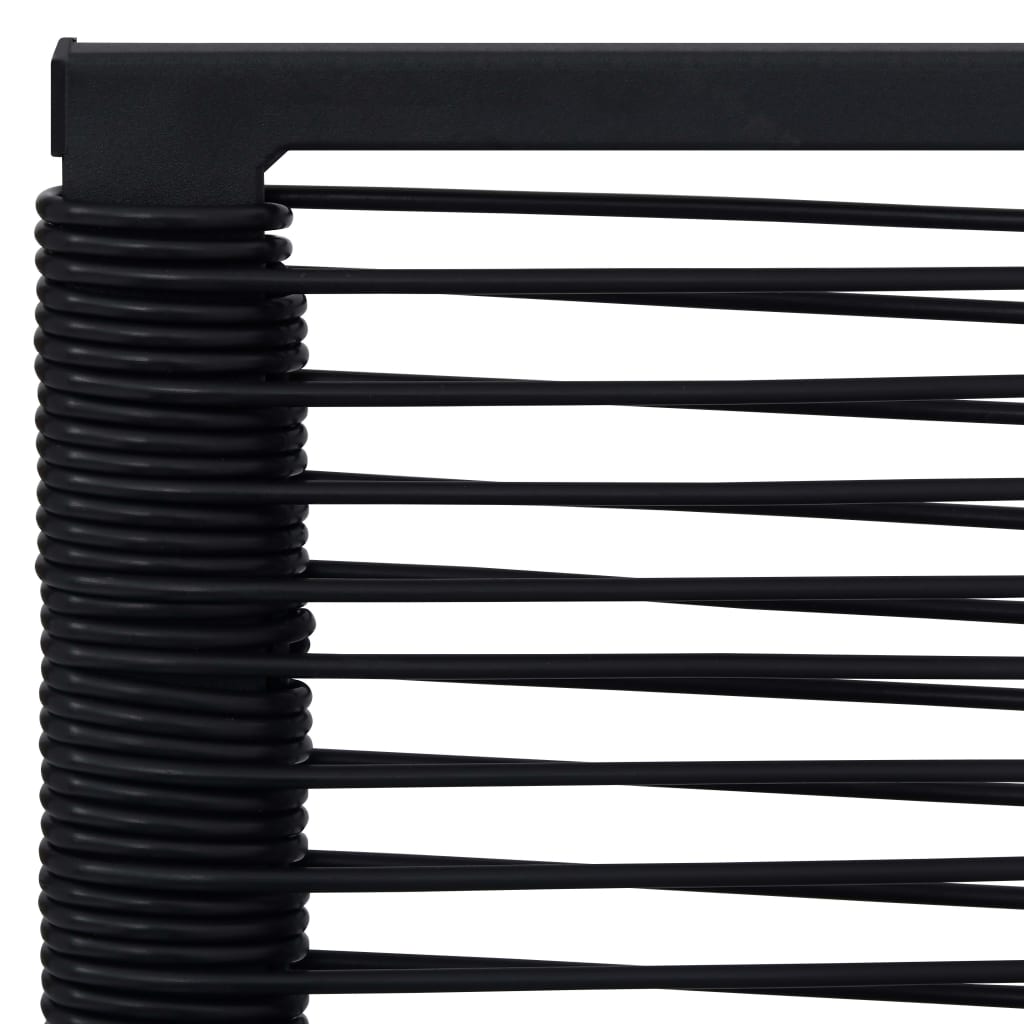 Garden chairs 4 pcs. PVC rattan black