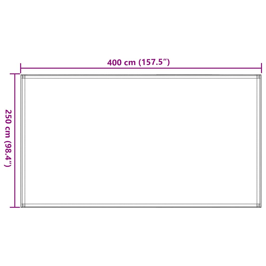 Tent carpet 250x400 cm beige