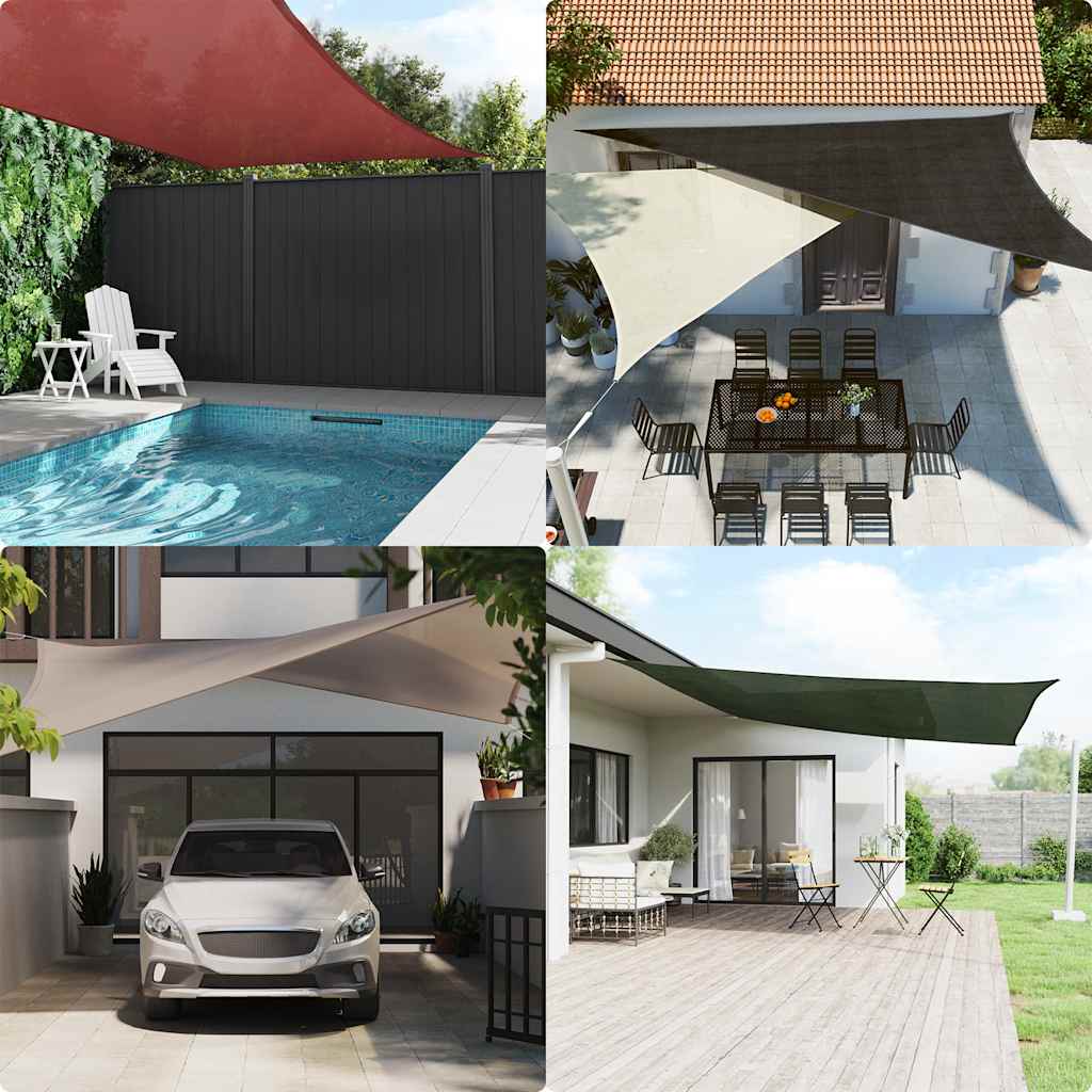Sonnensegel 160 g/m² Taupe 4,5x4,5x4,5 m HDPE