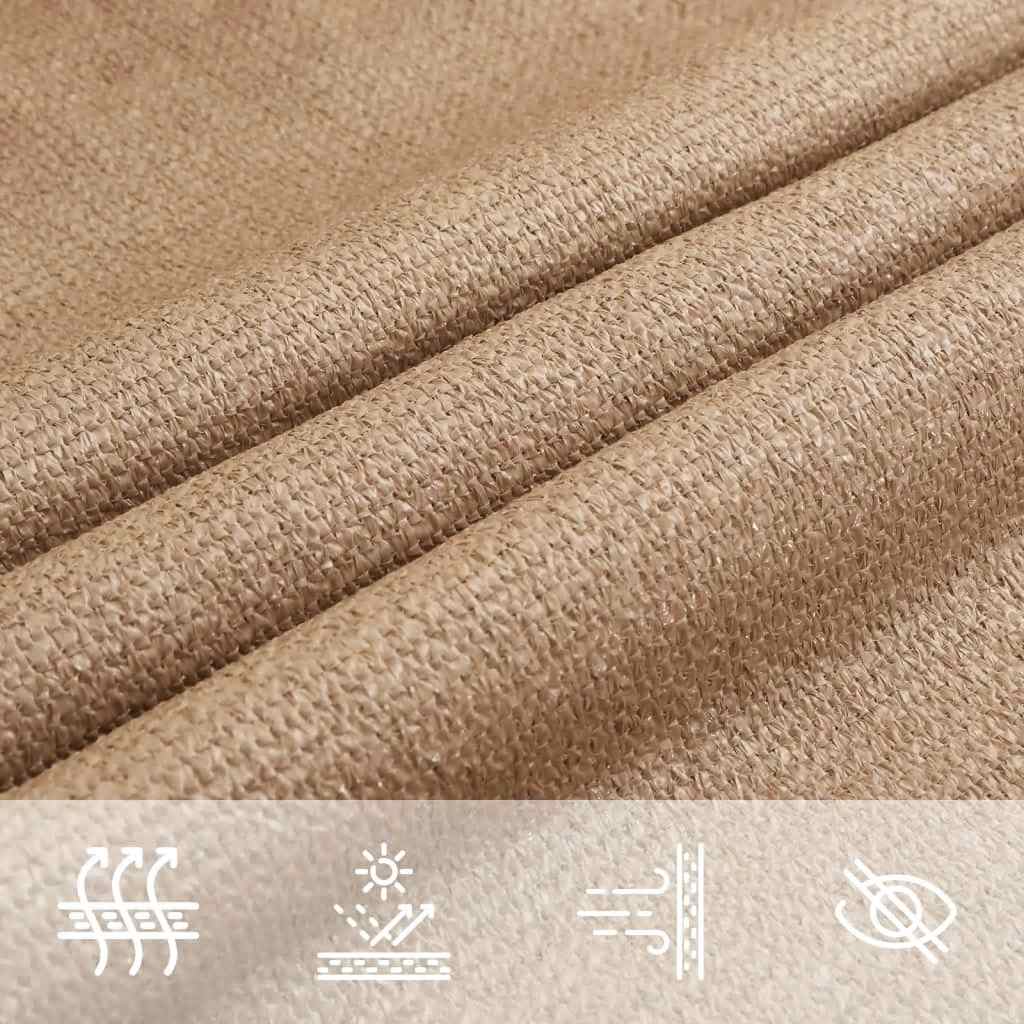 Sonnensegel 160 g/m² Taupe 4,5x4,5x4,5 m HDPE
