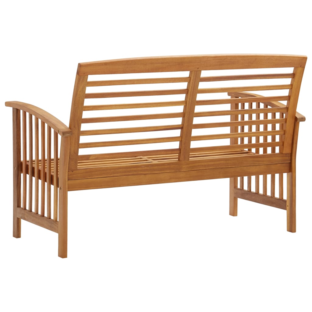 Gartenbank 119 cm Massivholz Akazie
