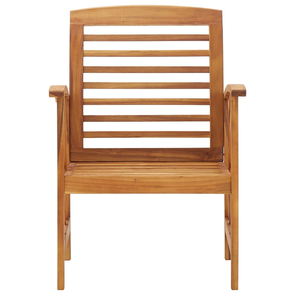 Garden chairs 2 pcs. Solid wood acacia