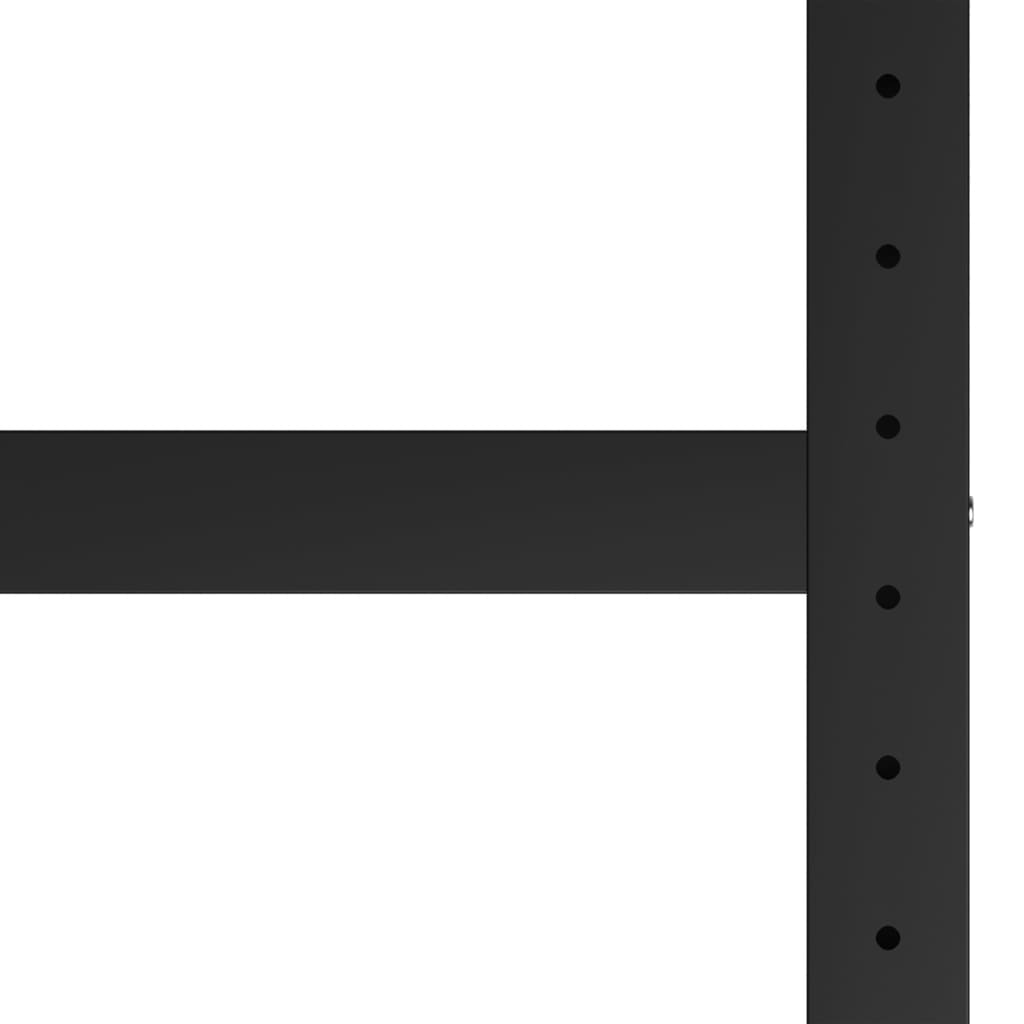 Workbench frame metal 120x57x79 cm black and red