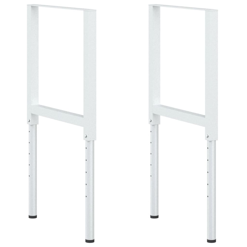 Workbench frame adjustable 2 pcs. Metal 55x(69-95.5) cm Grey