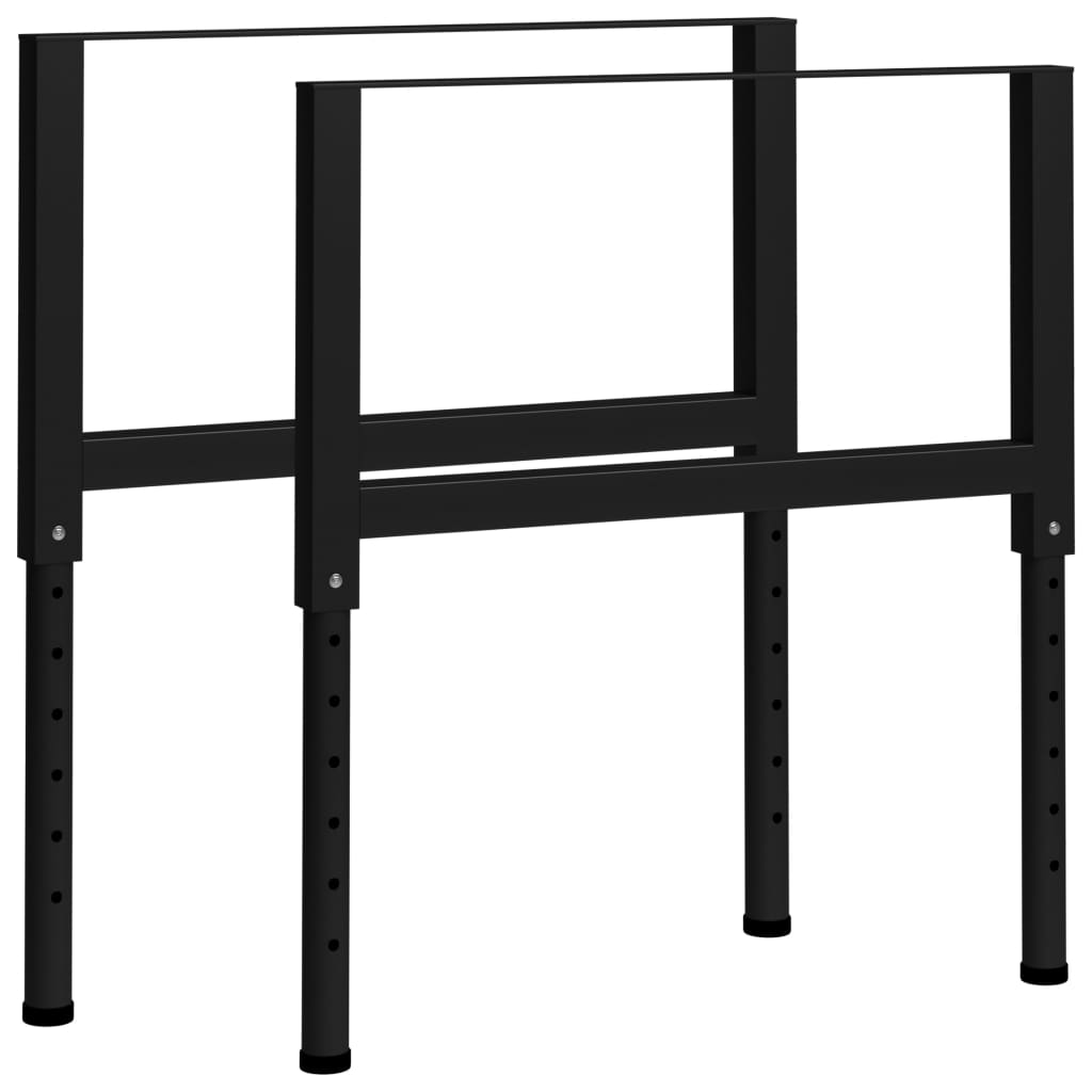 Workbench frame adjustable 2 pcs. Metal 85x(69-95.5) cm