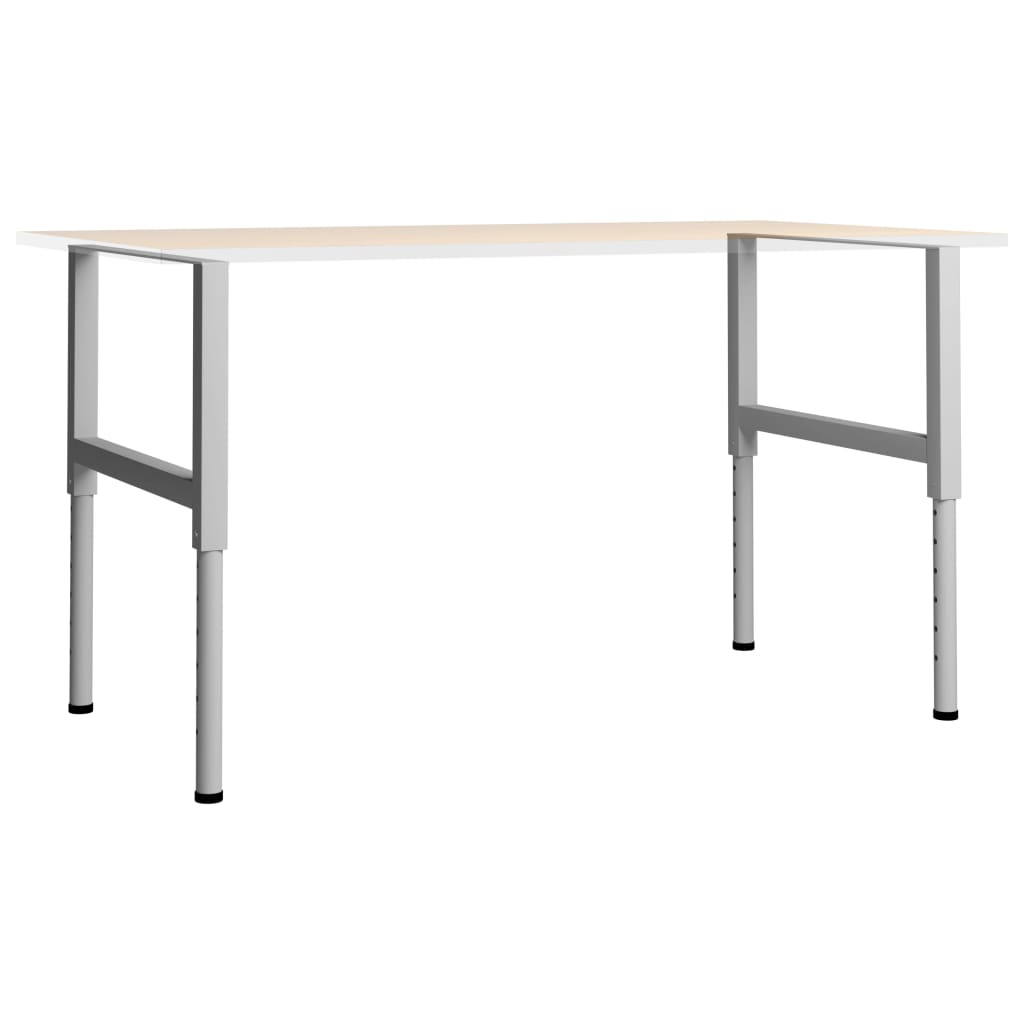 Workbench frame adjustable 2 pcs. Metal 85x(69-95.5) cm Grey