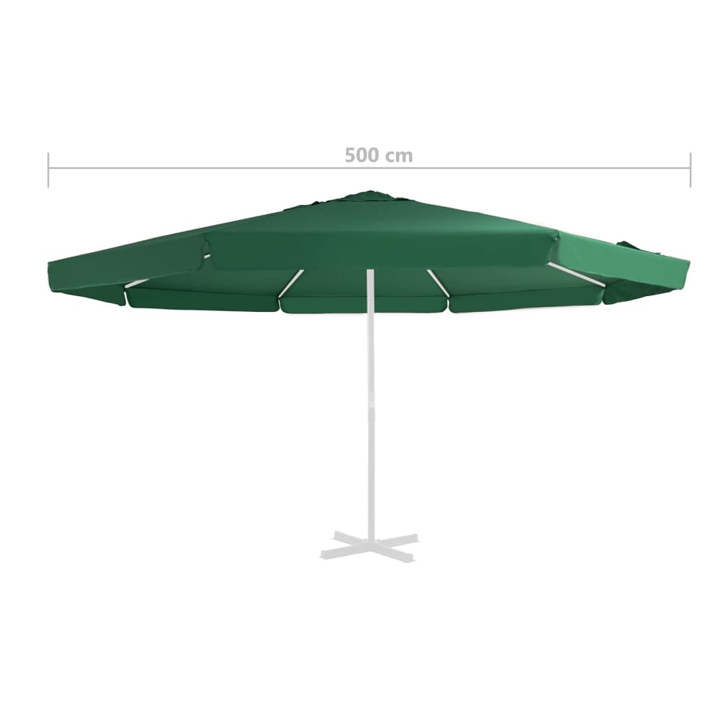 Ersatzbezug für Sonnenschirm Grün 515 cm
