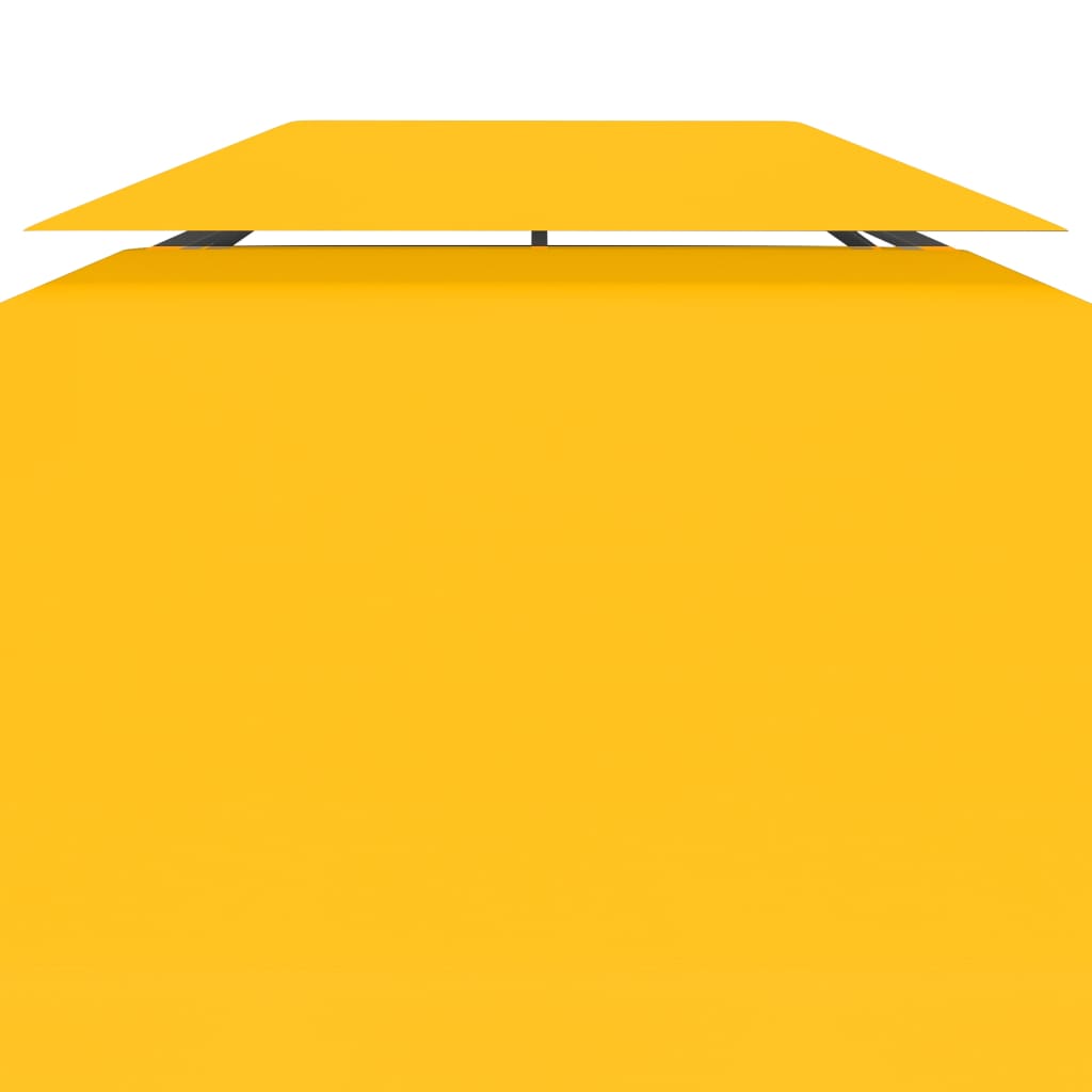 Pavillon-Dachplane mit Kaminabzug 310 g/m² 4x3 m Gelb