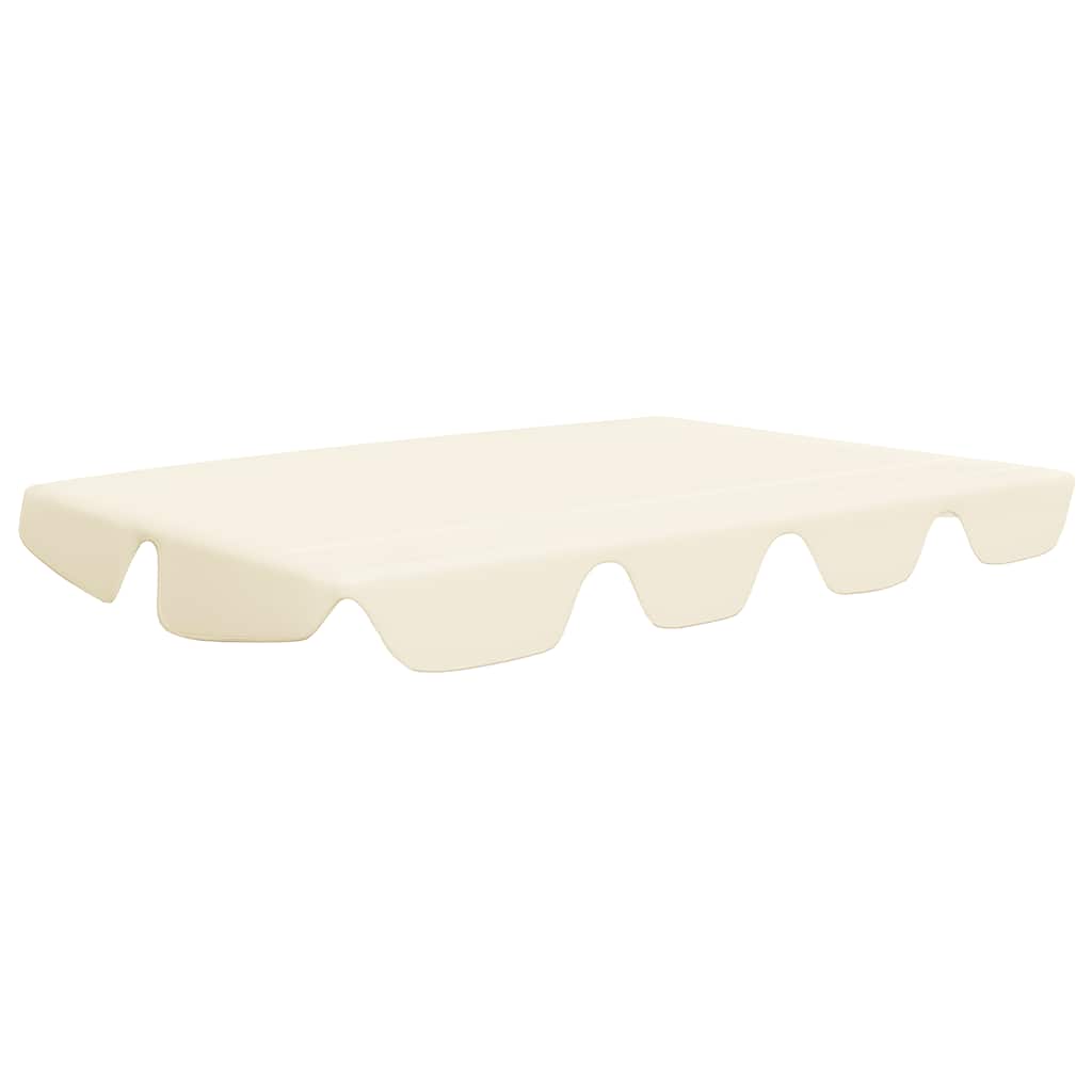 Ersatzdach für Hollywoodschaukel Creme 188/168x145/110 cm