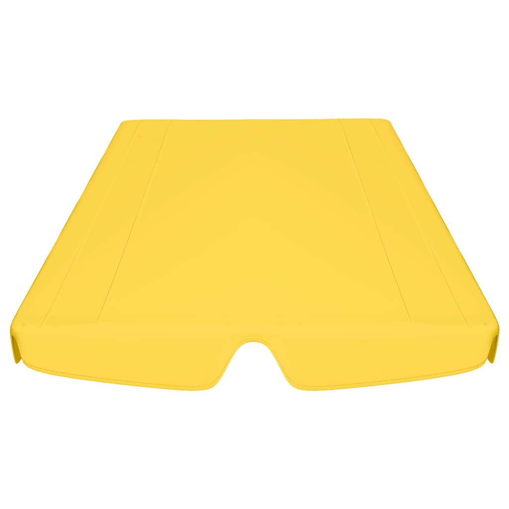 Ersatzdach für Hollywoodschaukel Gelb 150/130x105/70 cm