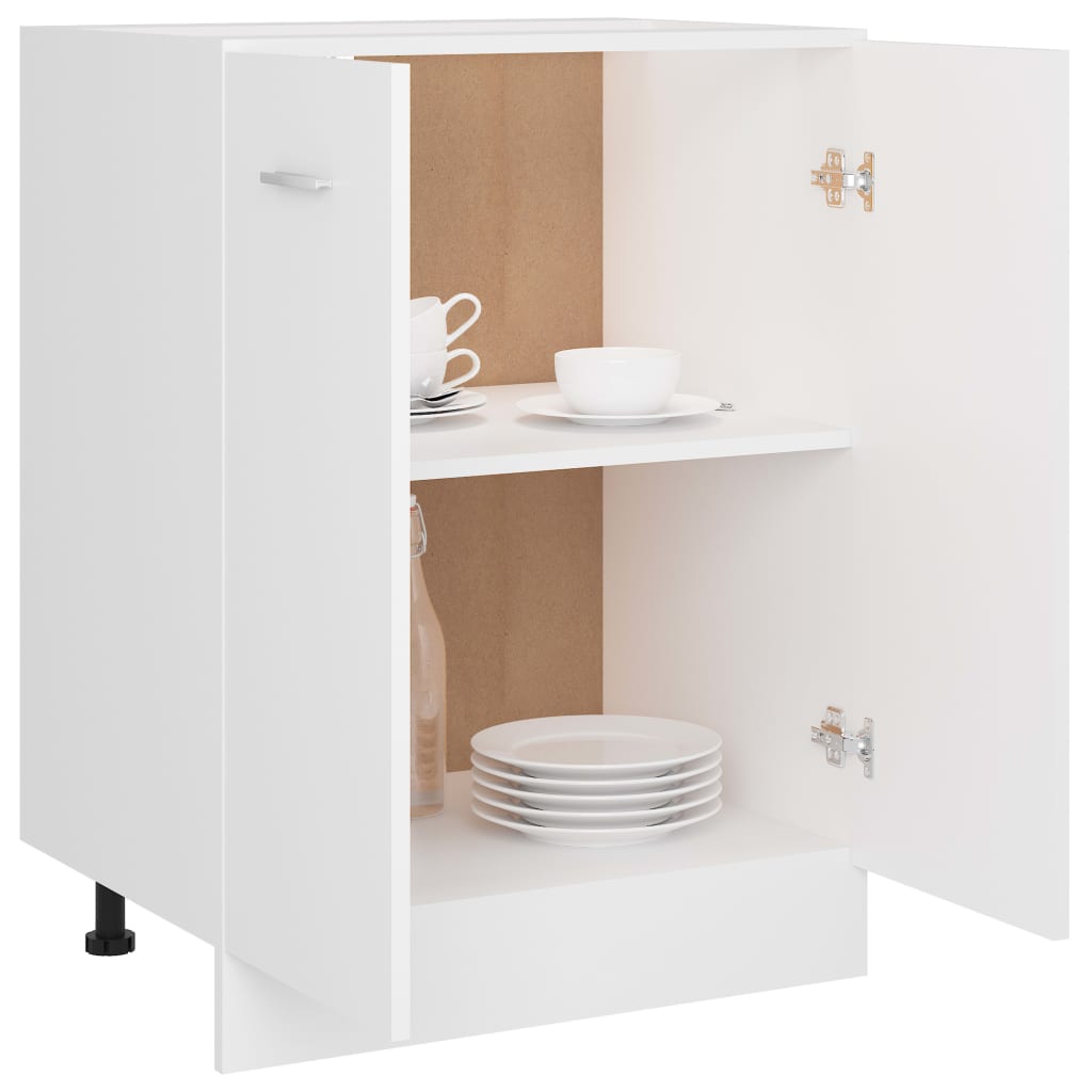 Base cabinet Lyon White 60x46x81.5 cm wood material
