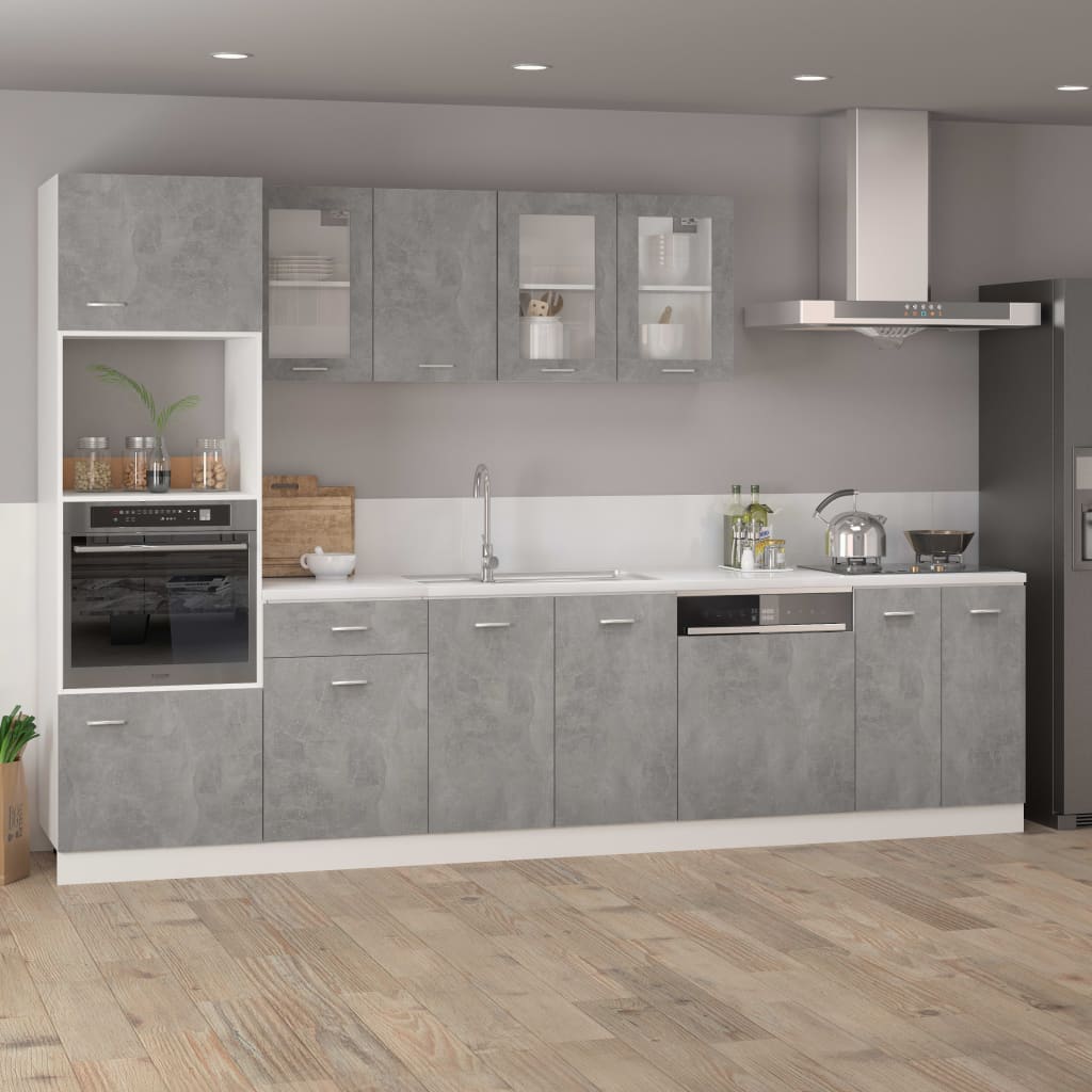 Schubunterschrank Lyon Betongrau 50x46x81,5 cm Holzwerkstoff
