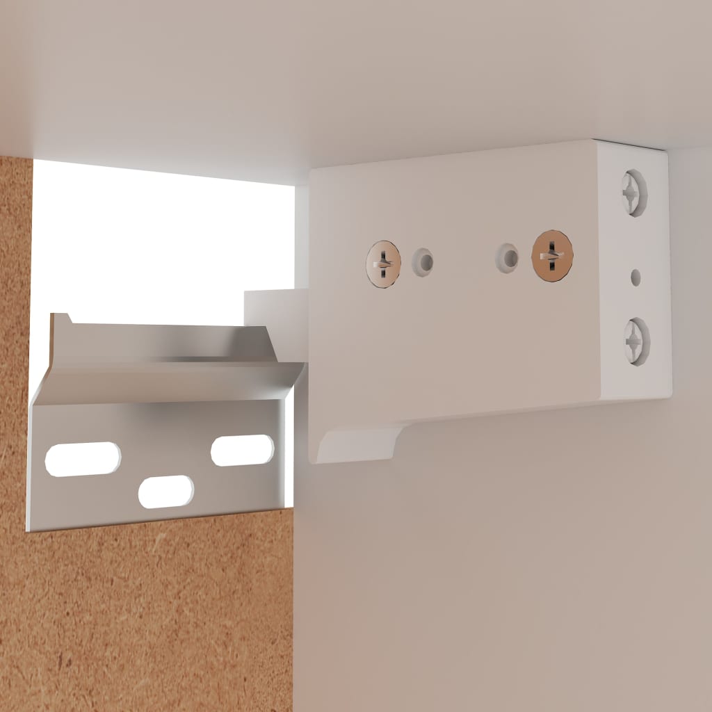 Hängeschrank Lyon Weiß 39,5x31x60 cm Holzwerkstoff