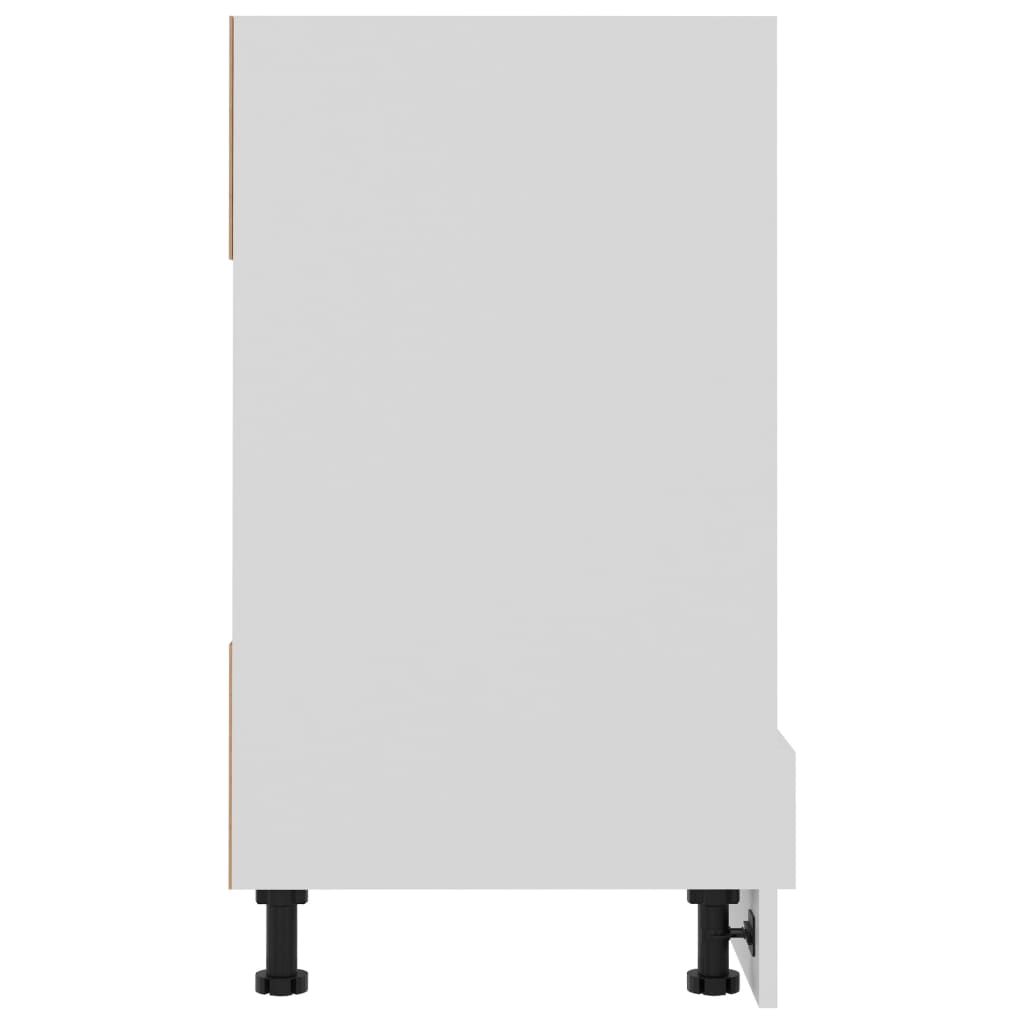 Herdumbauschrank Lyon Weiß 60x46x81,5 cm Holzwerkstoff