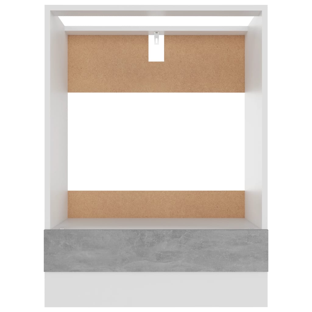 Built-in kitchen unit Lyon concrete grey 60x46x81.5 cm wood material