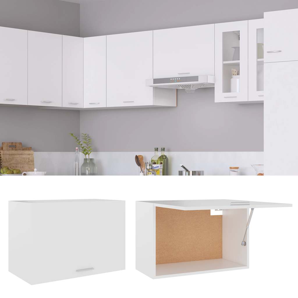 Hängeschrank Lyon Weiß 60x31x40 cm Holzwerkstoff