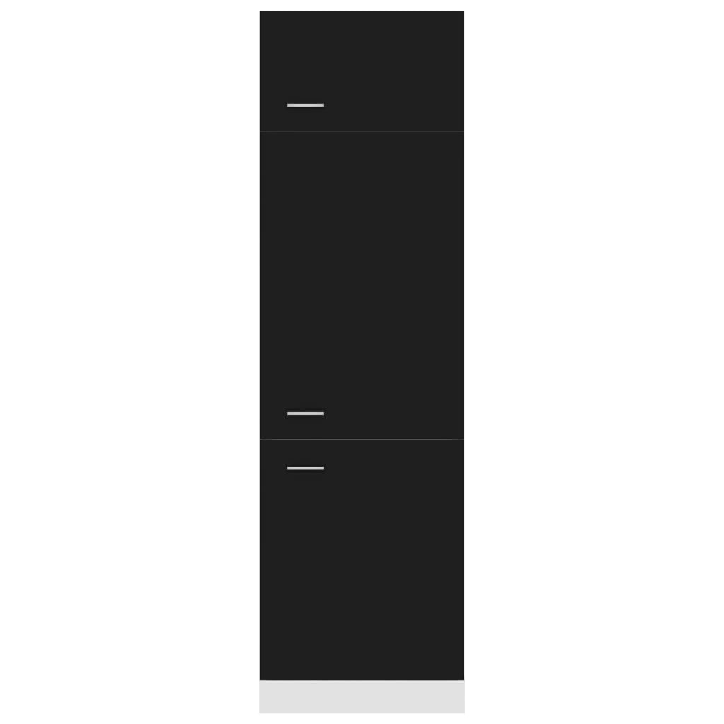 Refrigerator cabinet Lyon Black 60x57x207 cm wood-based material