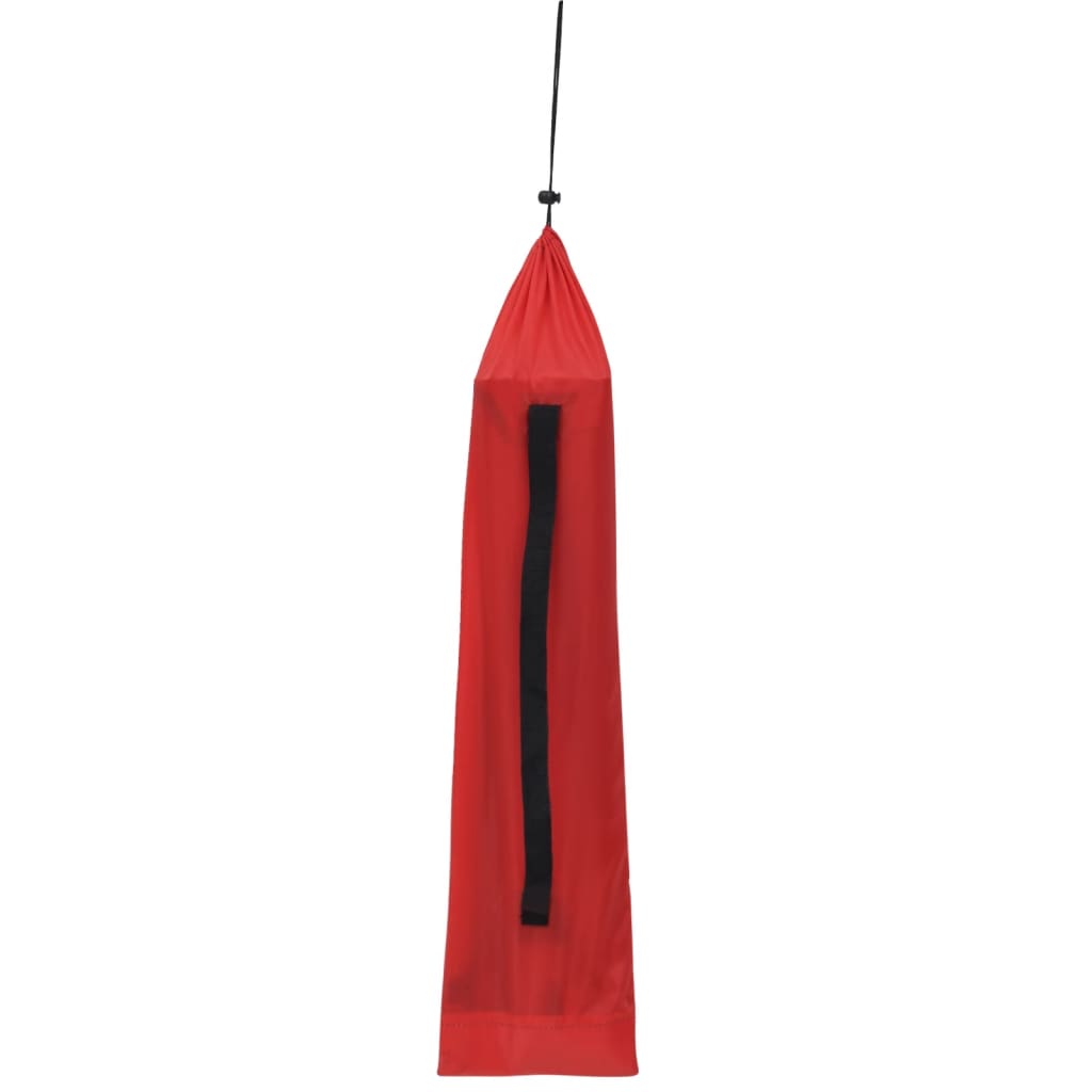 Camping lounger 180x60x19 cm Oxford fabric and steel red