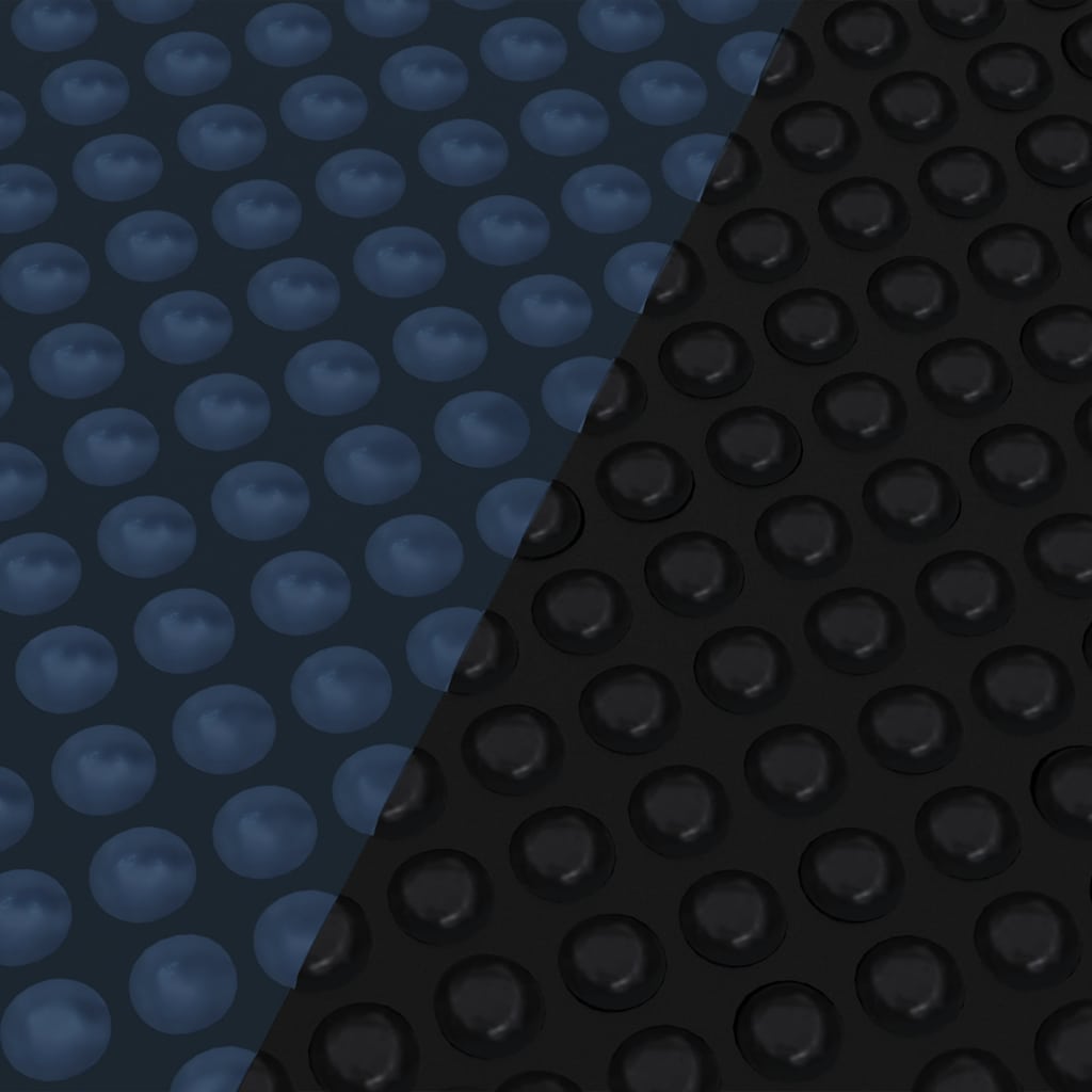 Treibende Pool-Solarplane PE 549 cm Schwarz und Blau