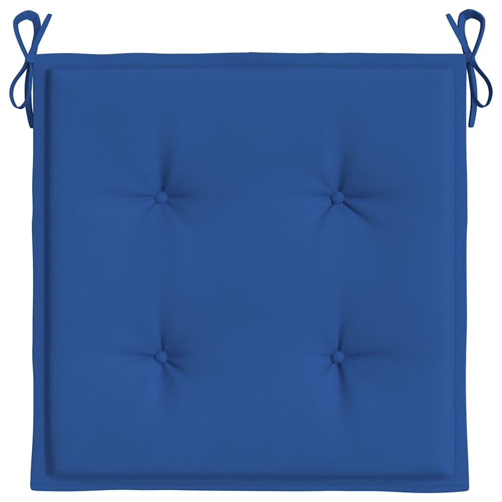 Gartenstuhl-Kissen 2 Stk. Königsblau 40x40x4 cm Oxford-Gewebe