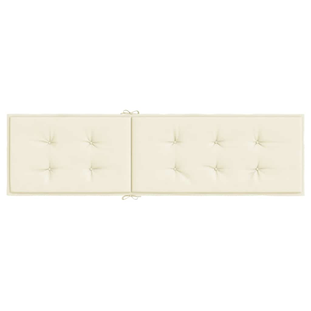Liegestuhl-Auflage Creme (75+105)x50x4 cm