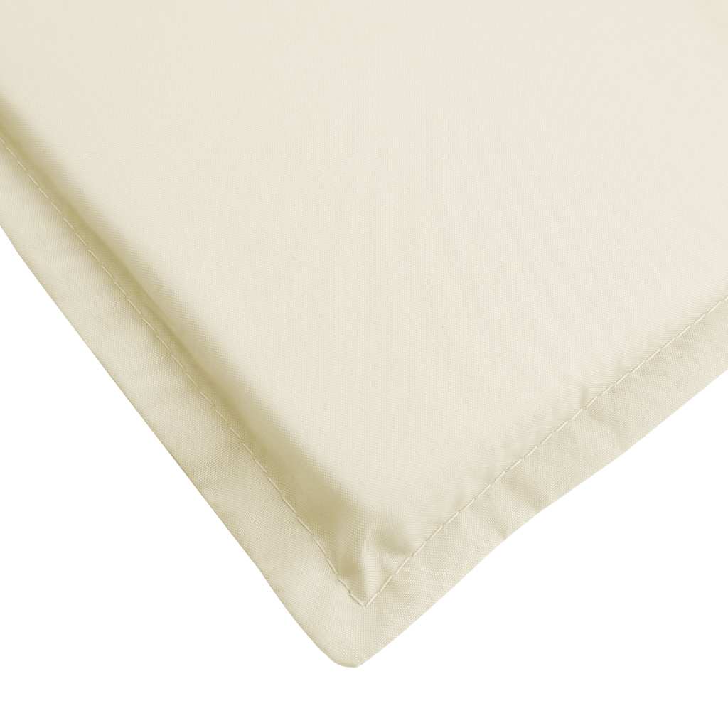 Liegestuhl-Auflage Creme (75+105)x50x4 cm