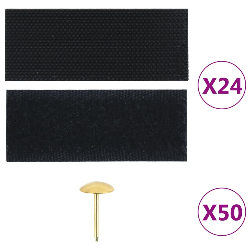 Fliegengitter-Türvorhänge 2 Stk. Magnet Schwarz 220x100 cm