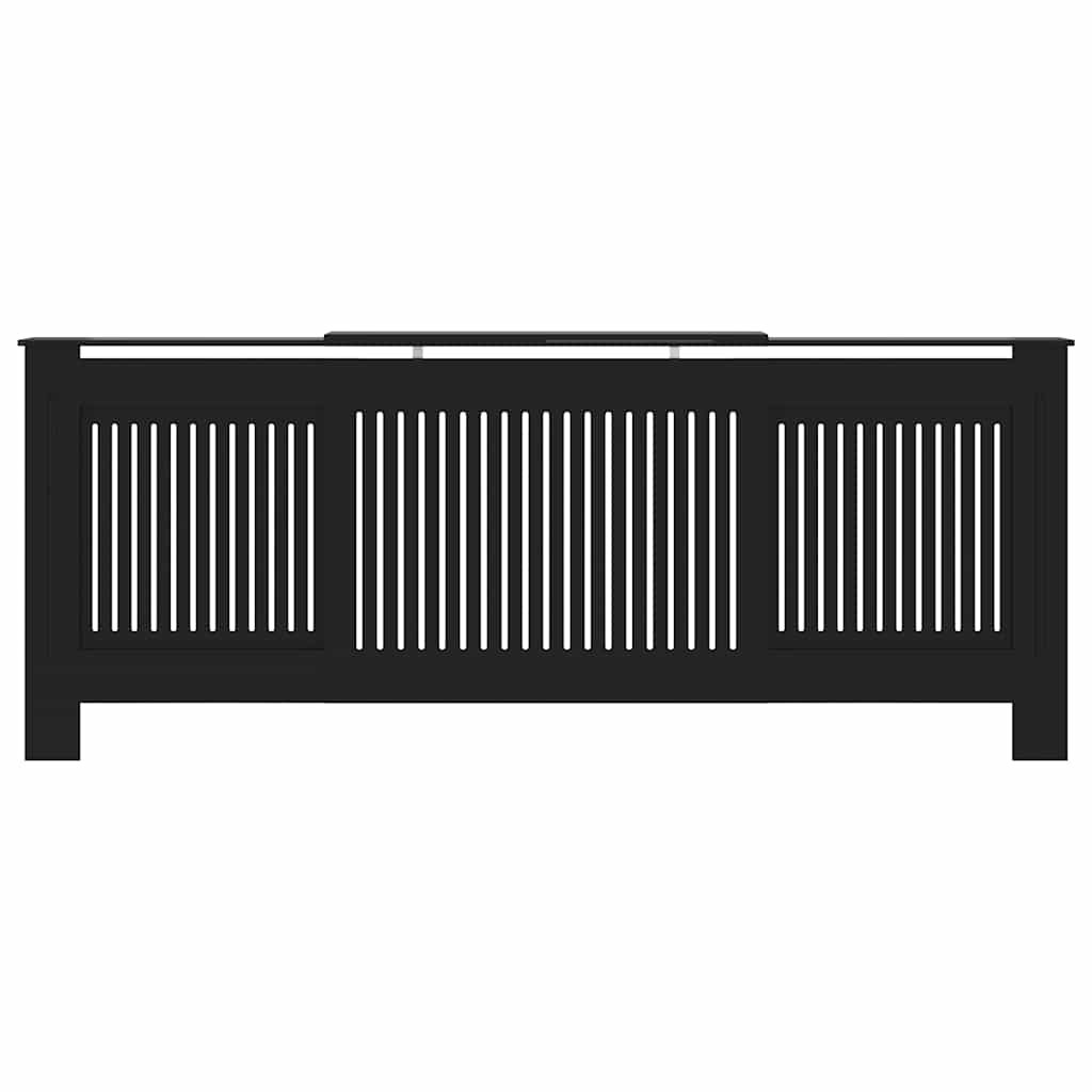 MDF Heizkörperverkleidung Schwarz 205 cm