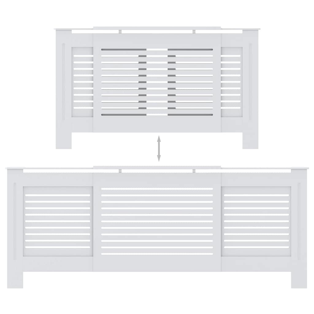 MDF Heizkörperverkleidung Weiß 205 cm