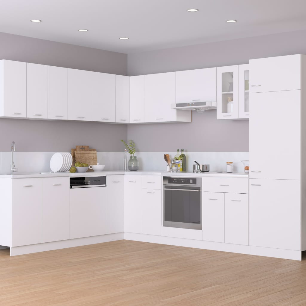 Wall cabinets 2 pcs. Lyon White 50x31x60 cm wood material