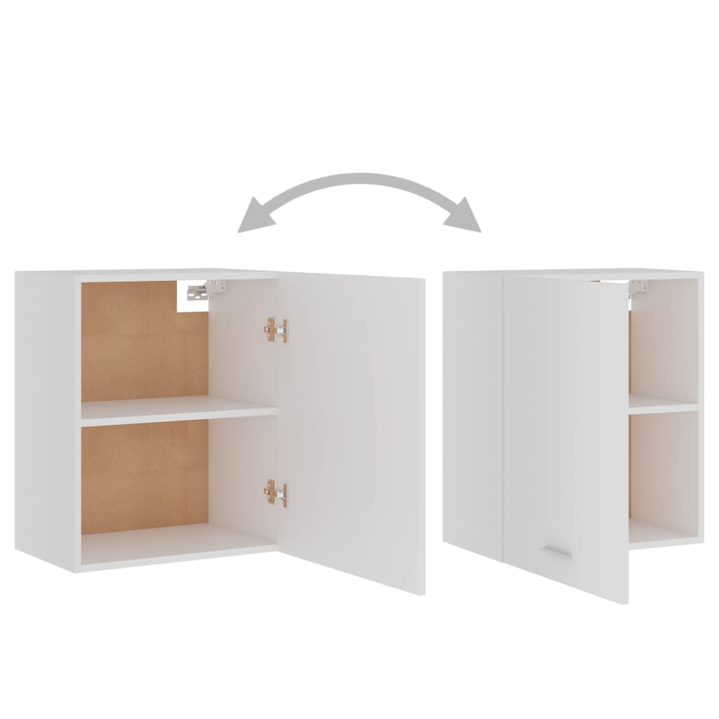 Wall cabinets 2 pcs. Lyon White 50x31x60 cm wood material