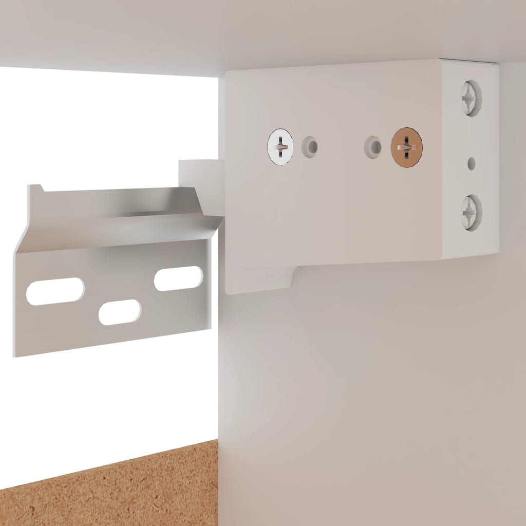 Wall cabinets 2 pcs. Lyon White 50x31x60 cm wood material