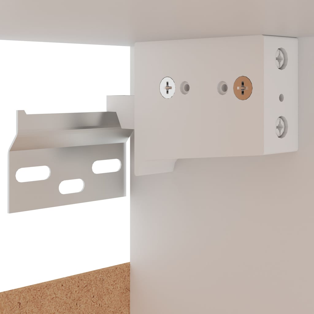Wall cabinets 2 pcs. Lyon concrete grey 50x31x60 cm wood material