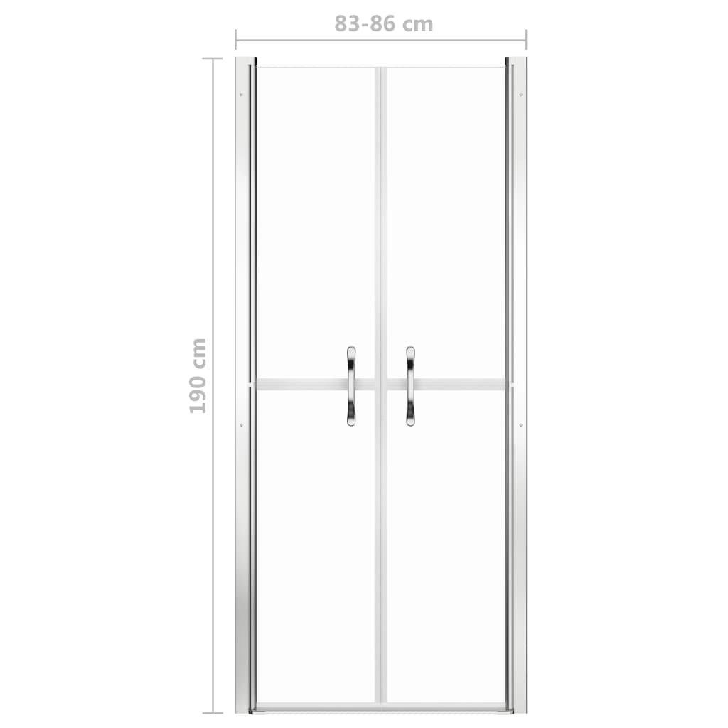 Duschtür Transparent ESG 86x190 cm