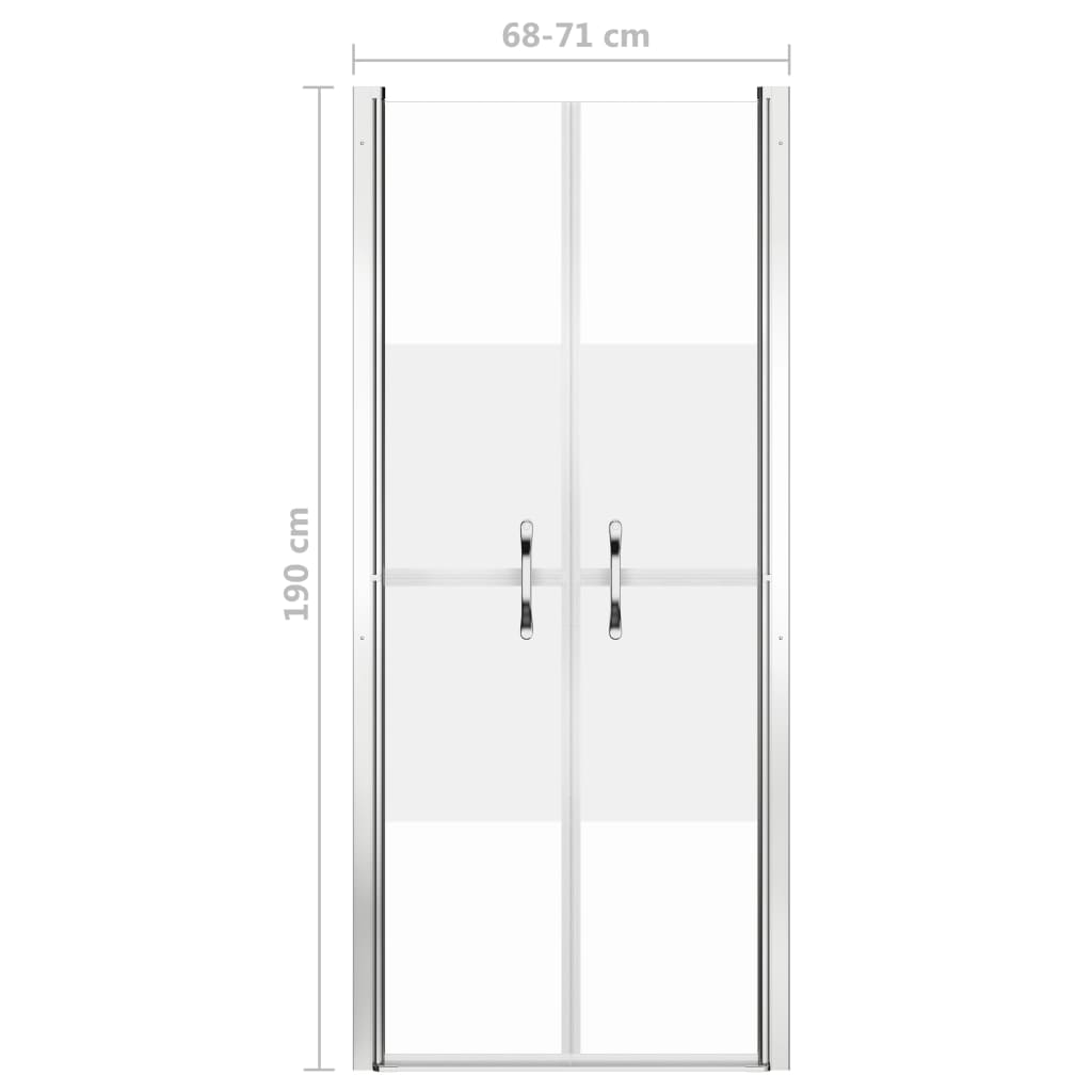 Shower door semi-matt ESG 71x190 cm