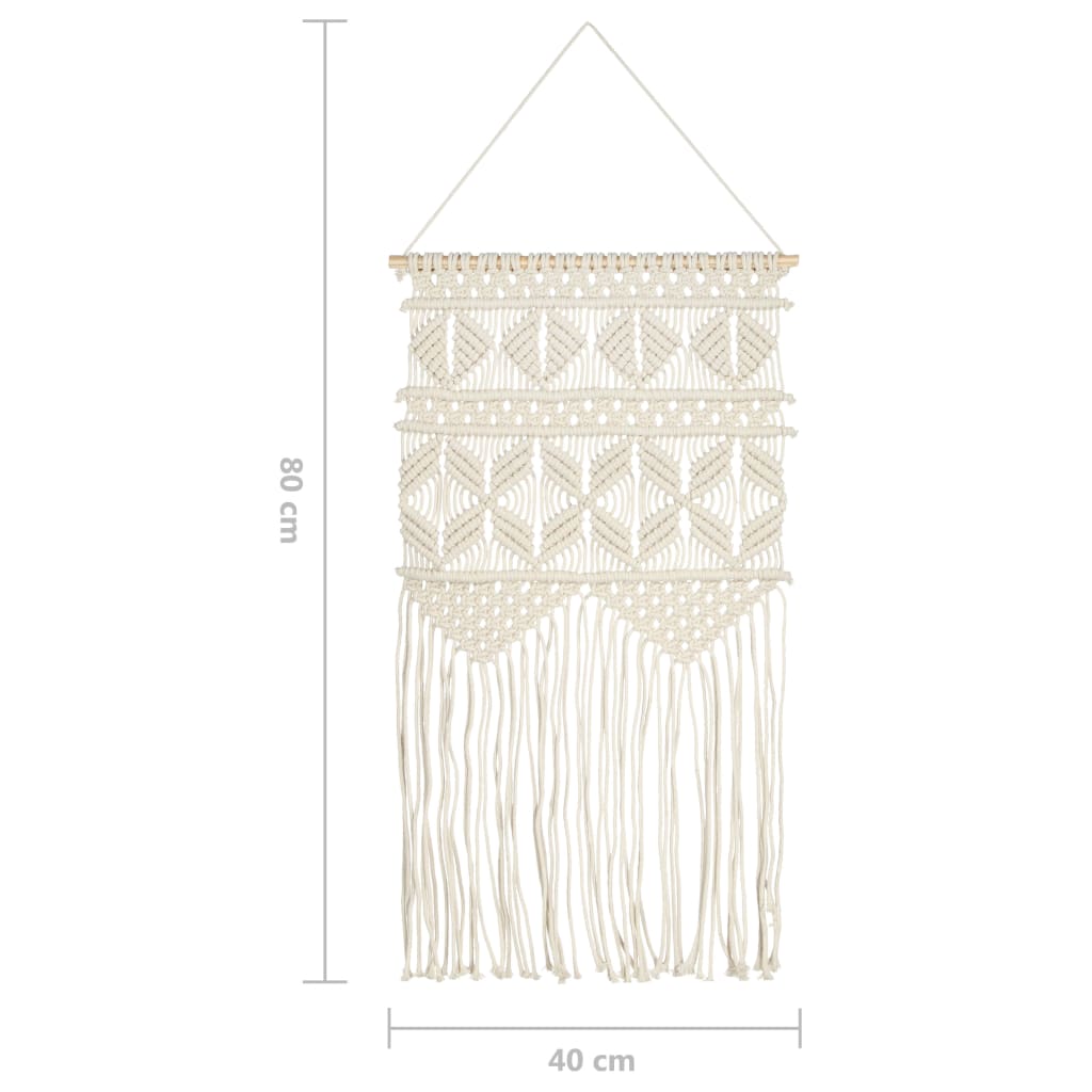 Macrame wall hanging 40x80 cm cotton