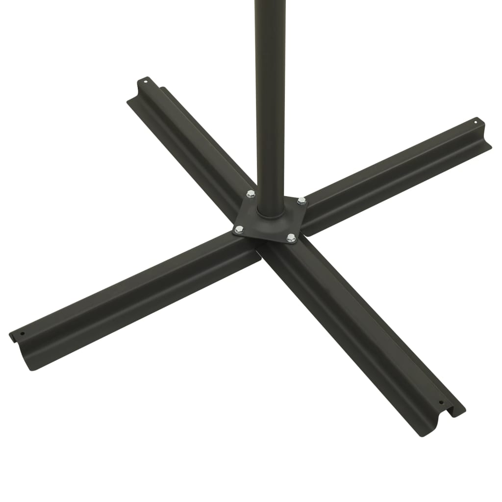Ampelschirm mit LED-Beleuchtung 300 cm Taupe