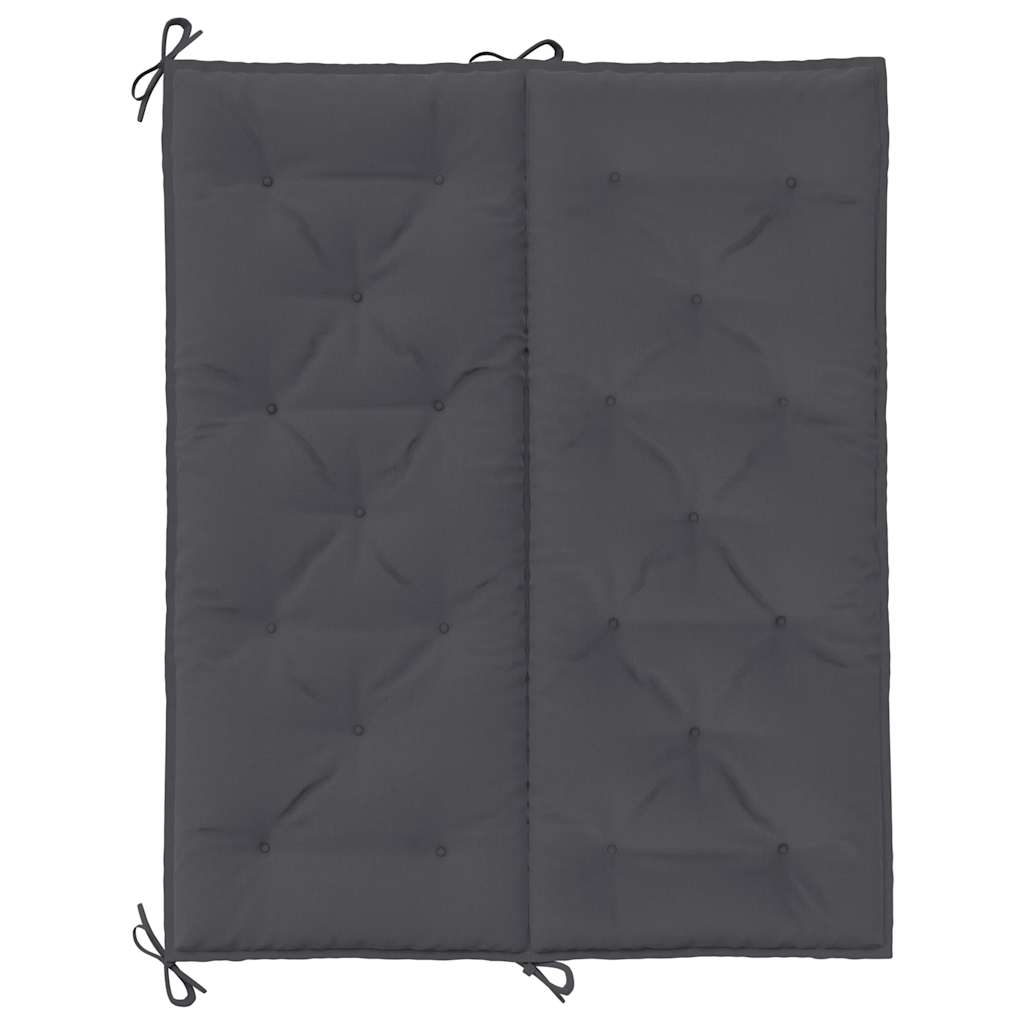 Gartenbank-Auflage Anthrazit 120x(50+50)x7 cm Oxford-Gewebe