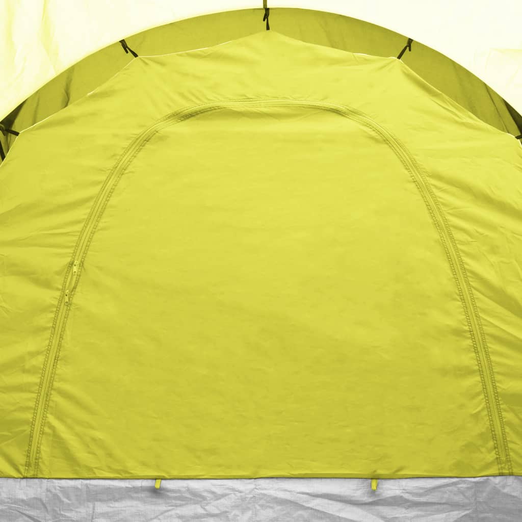 Camping tent 6 people blue and yellow