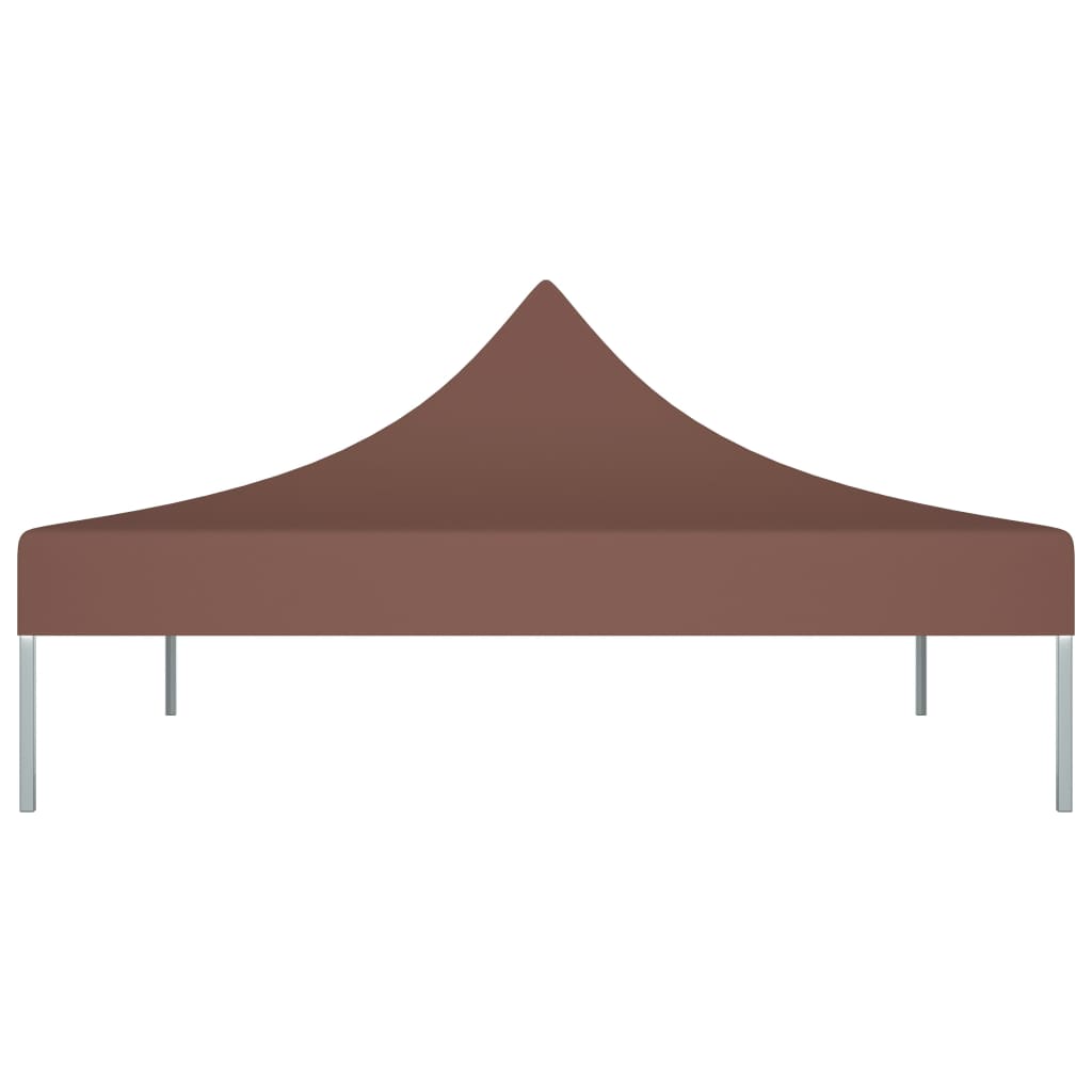 Partyzelt-Dach 3x3 m Braun 270 g/m²