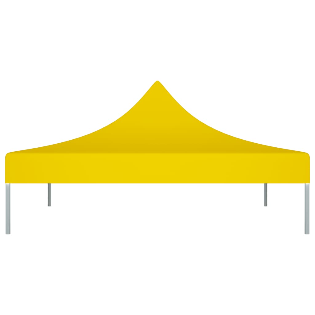 Partyzelt-Dach 3x3 m Gelb 270 g/m²