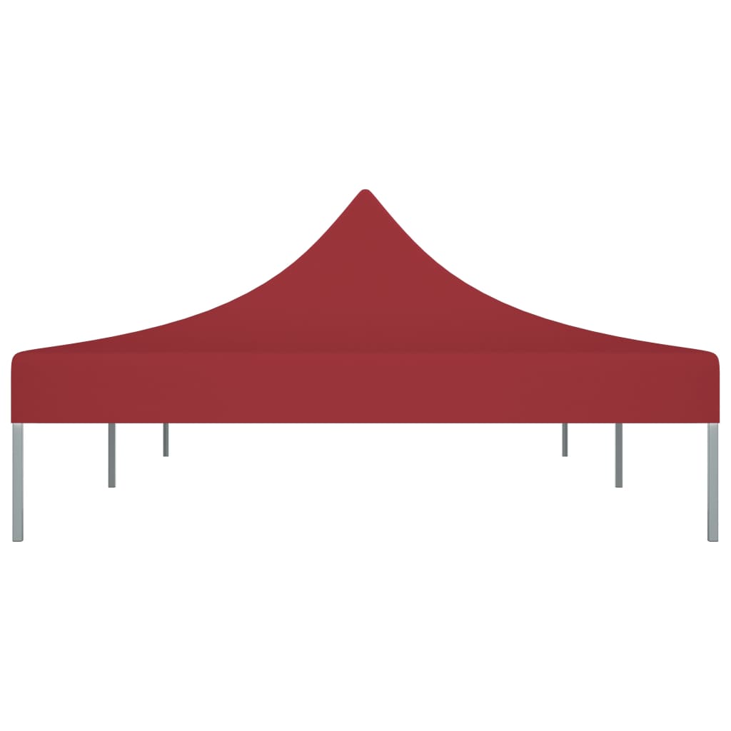 Partyzelt-Dach 6x3 m Burgunderrot 270 g/m²