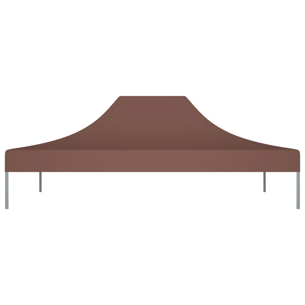 Partyzelt-Dach 4,5x3 m Braun 270 g/m²
