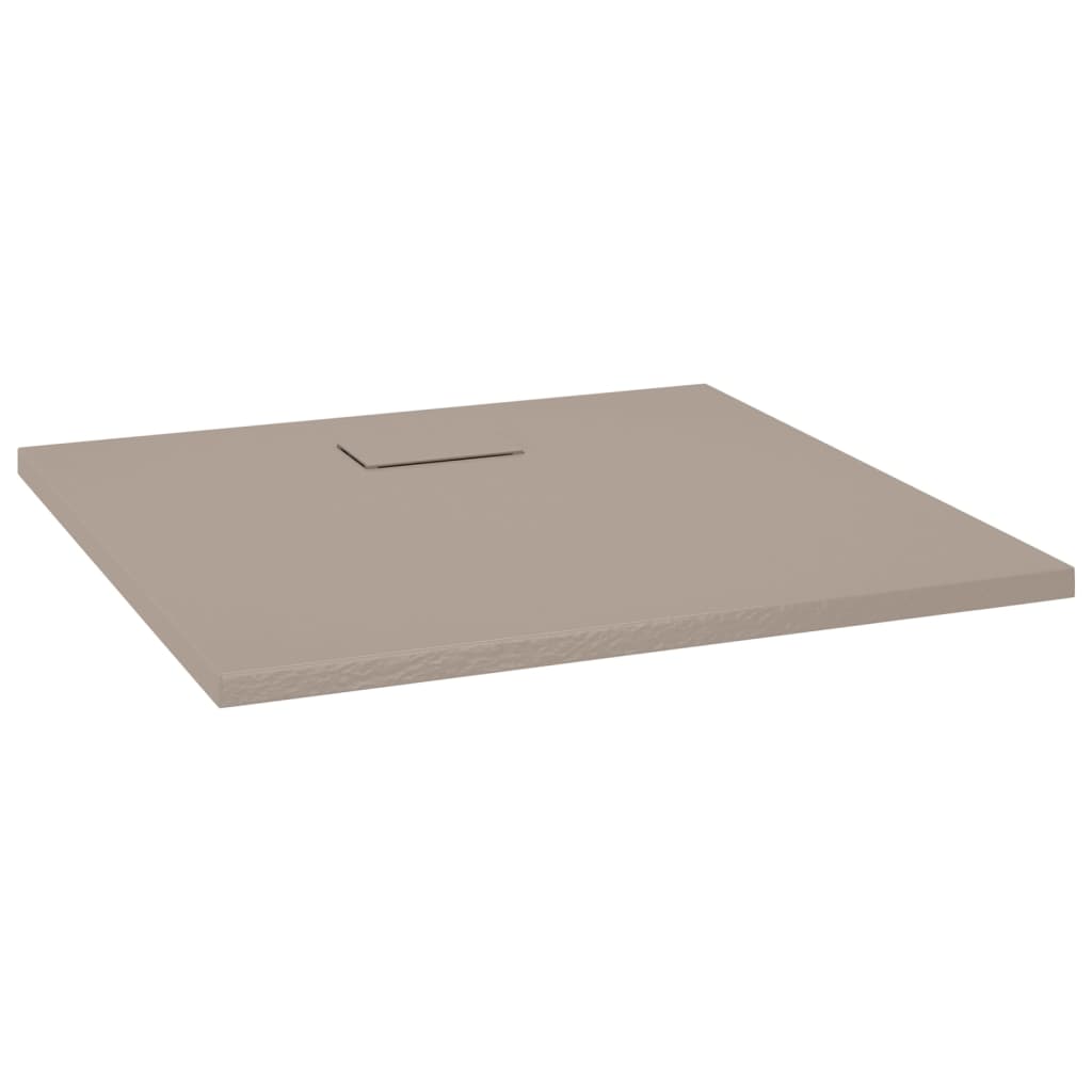 Shower tray SMC brown 90x80 cm