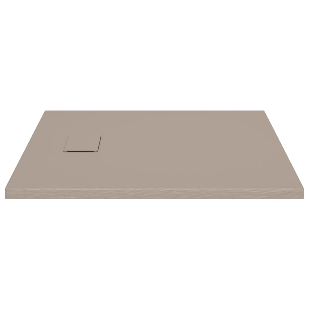 Shower tray SMC brown 90x80 cm