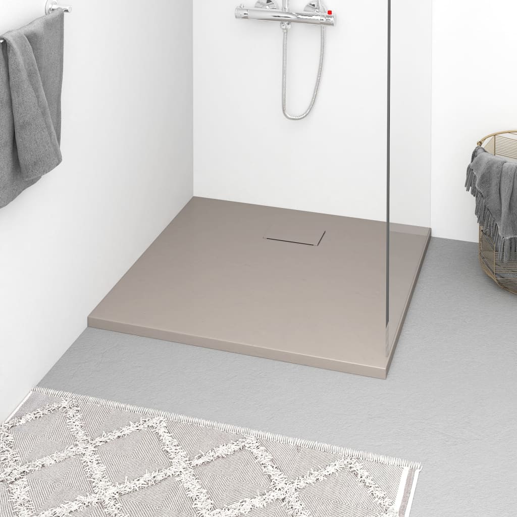 Shower tray SMC brown 90x80 cm