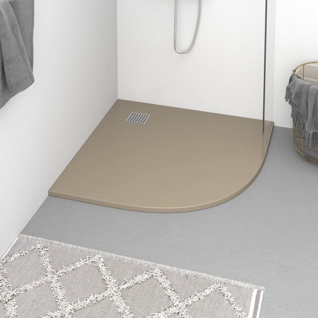Shower tray SMC brown 90x90 cm