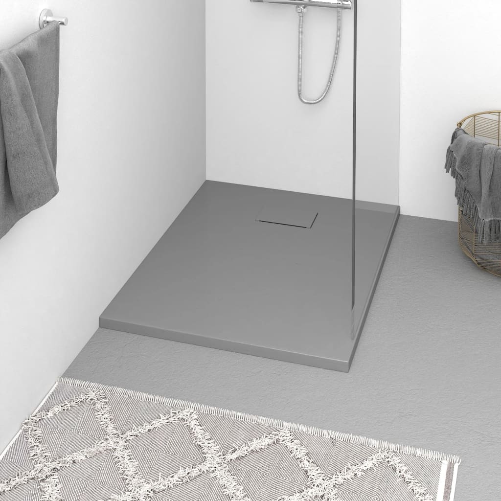 Shower tray SMC Grey 90x70 cm
